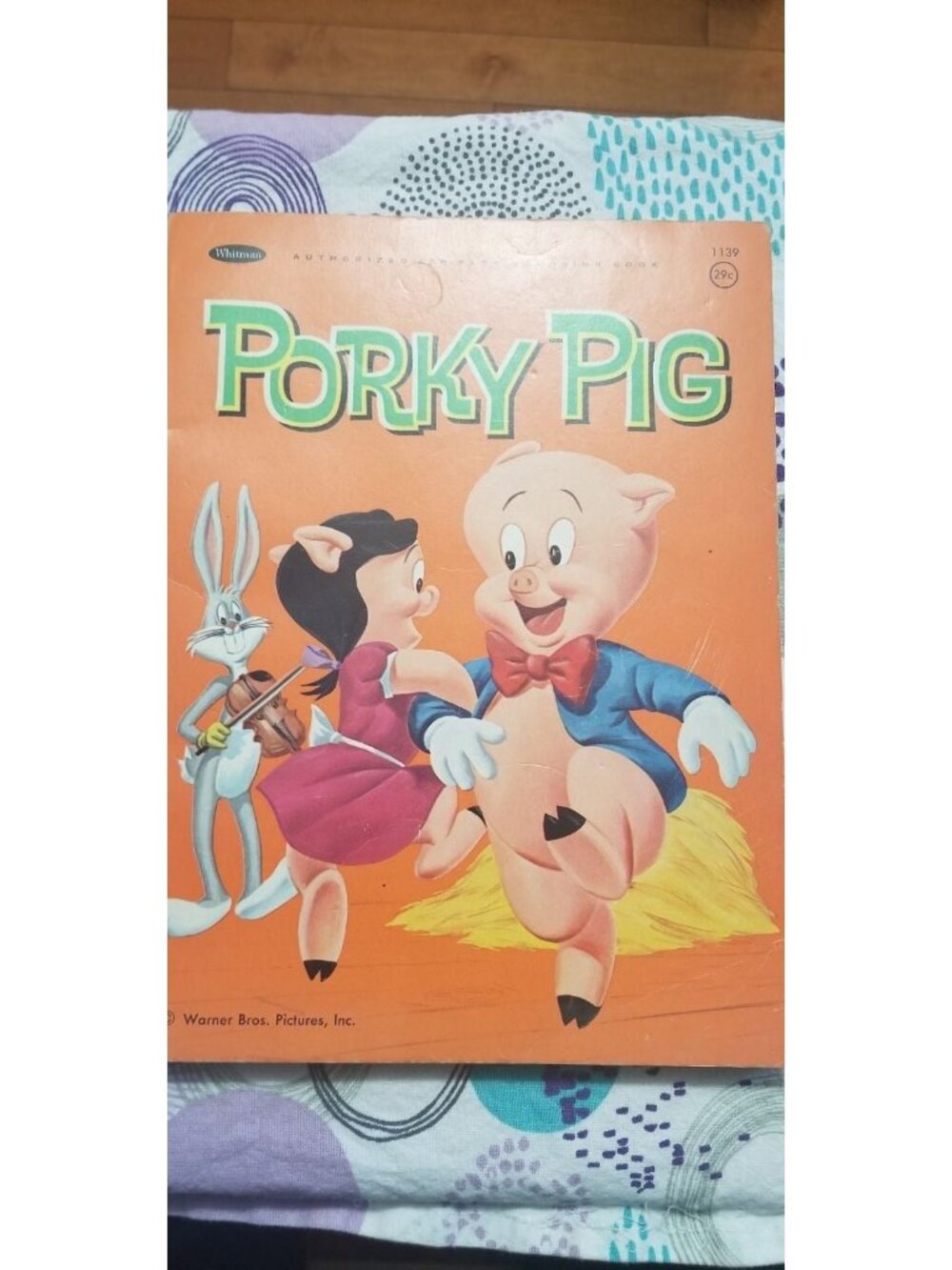Book - Vintage 1965 Porky Pig Coloring Book By Whitman